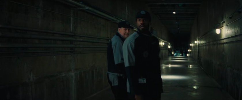 Simon and Chuck in a DODC Supermax hallway.