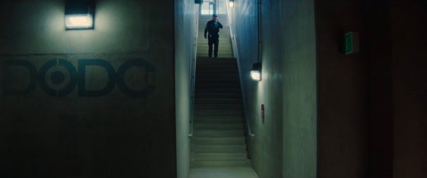 Chuck in a DODC Supermax stairwell.