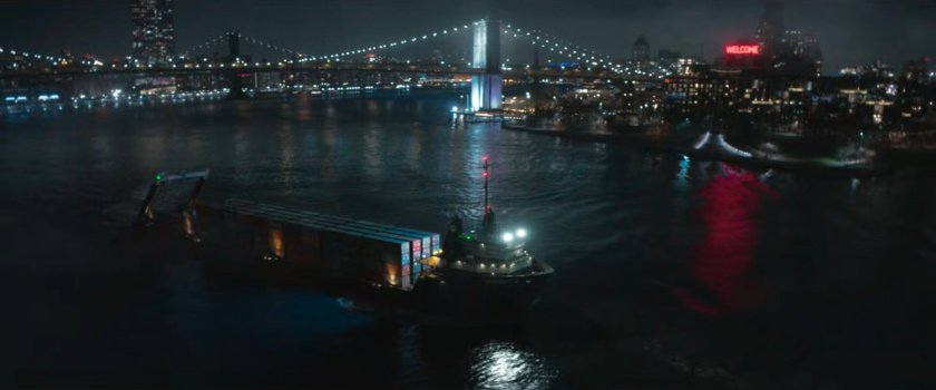 The Northern Star in the East River just off Brooklyn Bridge Park.