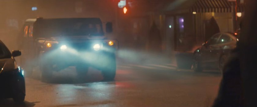 An AVTF SUV outside the Aegean Gardens restaurant.