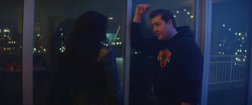 BB and Daniel in his apartment.