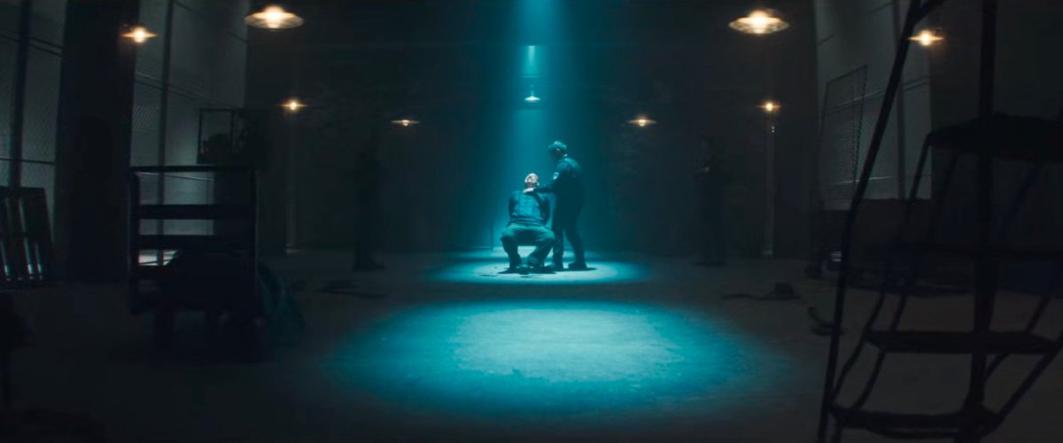 Powell beats Achilleo in a secret AVTF warehouse.