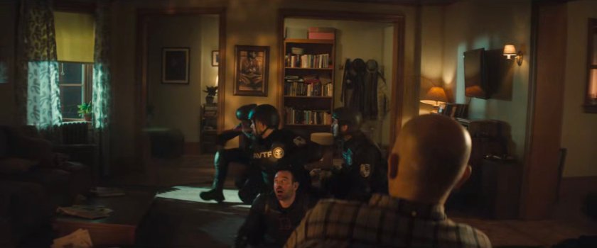 AVTF agents and Matt fighting in Cherry's apartment.