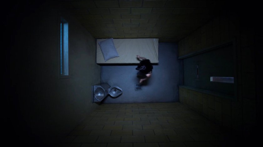 Jessica in the 15th Precinct holding cell.