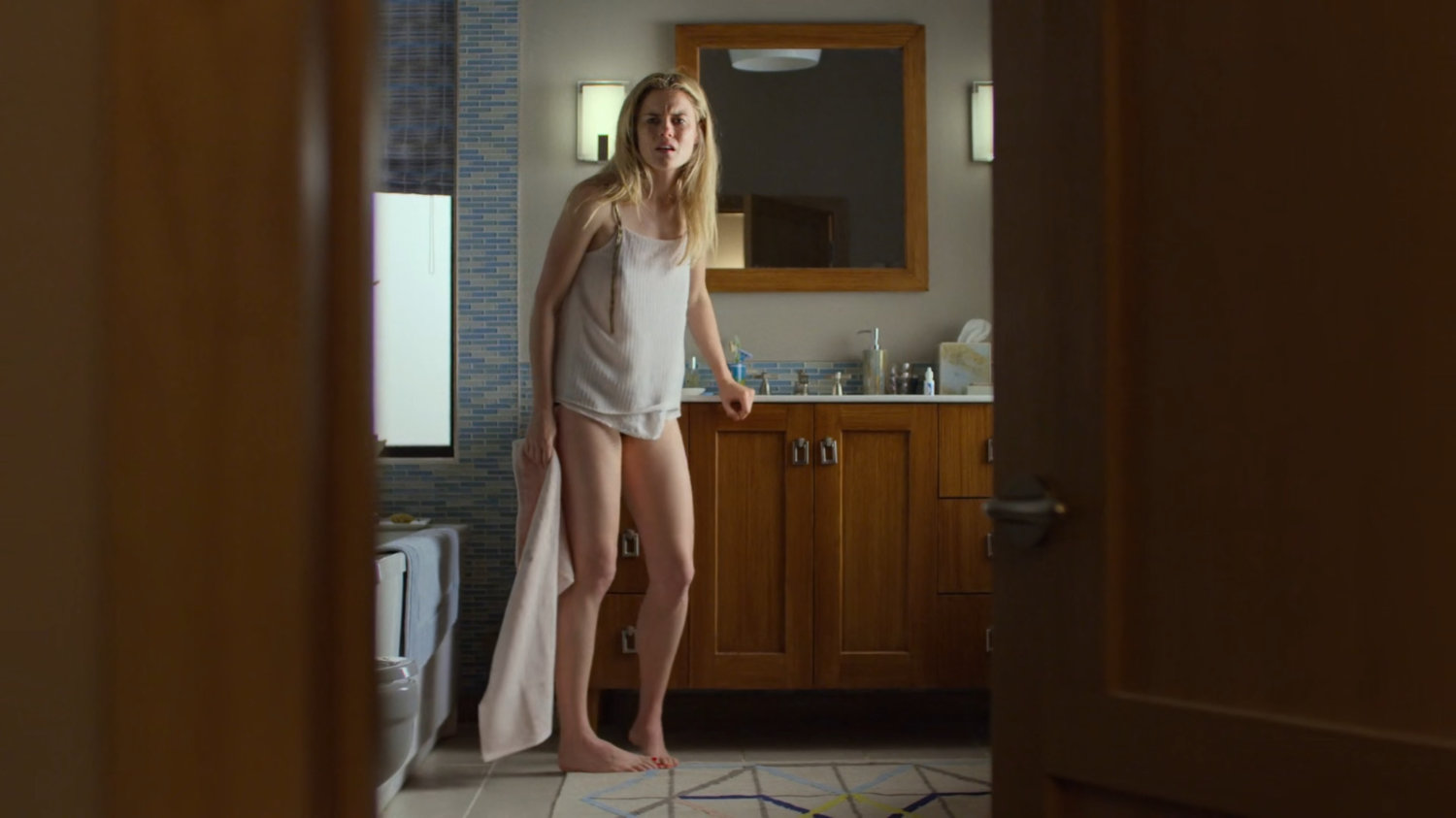 Trish in her apartment.
