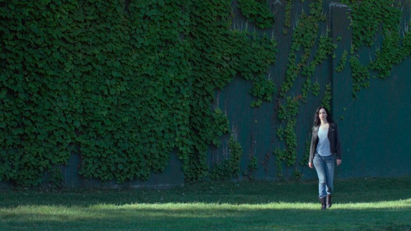 Jessica crossing the Rossmont golf course.