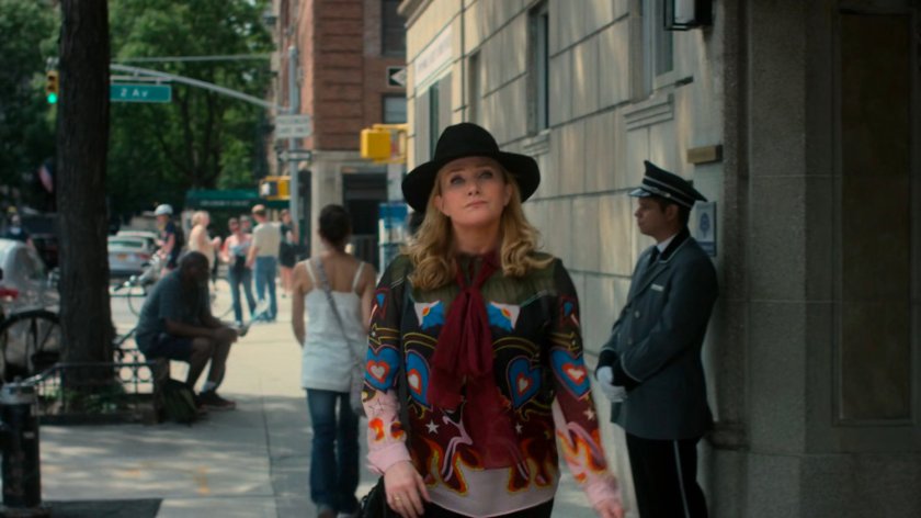 Dorothy Walker outside her apartment building.