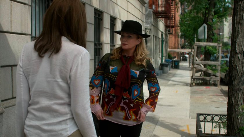Alisa Jones and Dorothy Walker outside her apartment building.