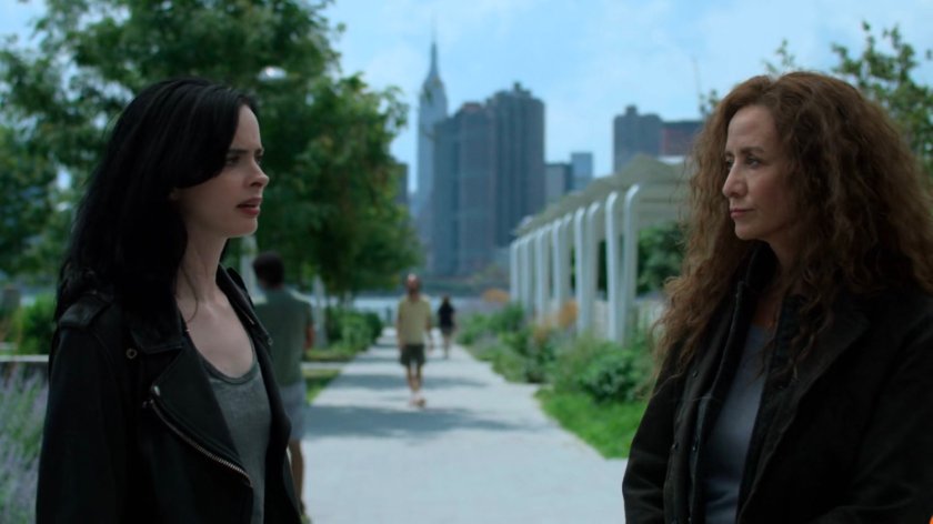 Jessica and Alisa in a park.