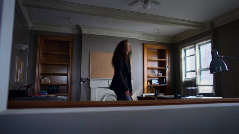 Alisa in the Alias office.