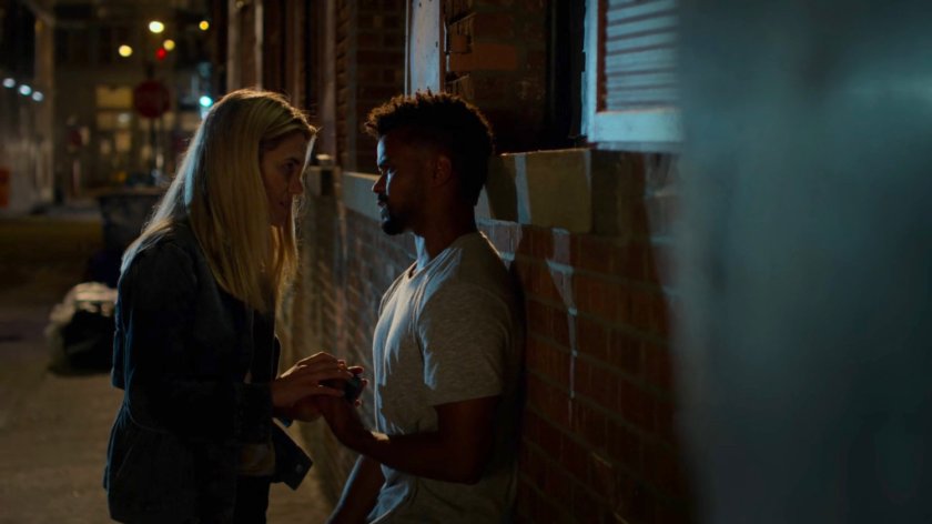 Trish and Malcolm outside Whiskers bar.