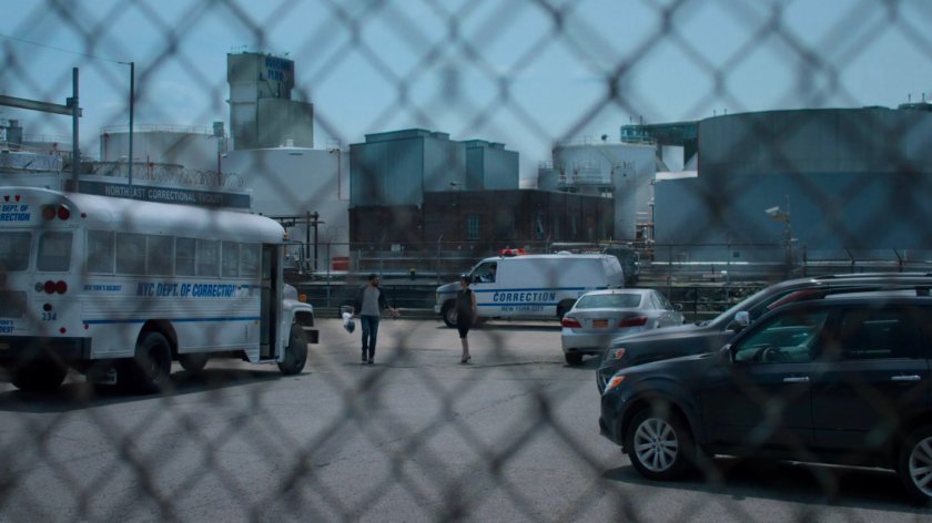 Jeri and Shande outside Northeastern Correctional Facility.