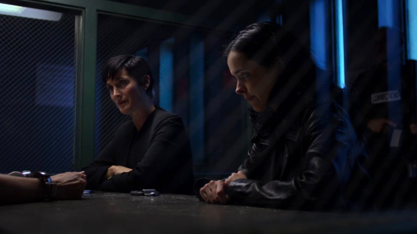 Jeri and Jessica in the visitor room of Eastern Regional Detention Center.