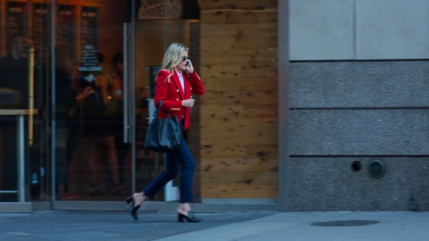 Trish on a sidewalk outside ZCN.