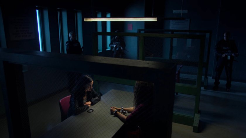 Alisa and Jessica in the visitor room of Eastern Regional Detention Center.