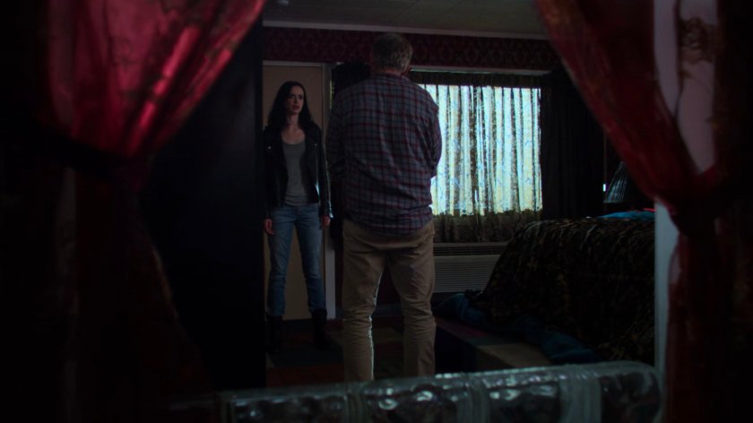 Jessica and Karl in a room at the Love by the Sea Motel.