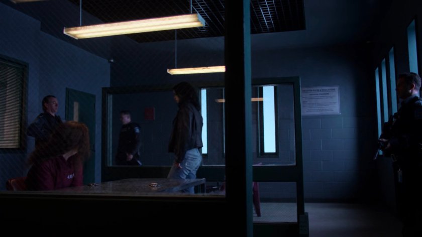 Alisa and Jessica in the visitor room of Eastern Regional Detention Center.