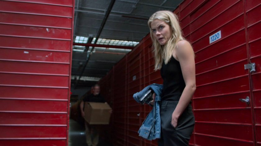 Trish and Karl at a storage facility.