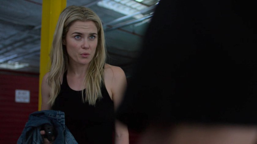 Trish and Karl at a storage facility.