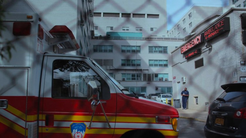 Rear side of the Riverbank Medical Center.