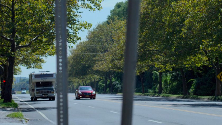 An RV driving on a Westchester road.