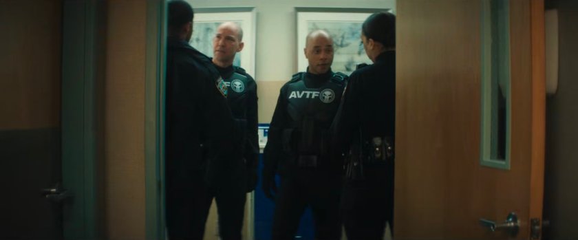 AVTF Officers outside Cherry's room at Metro-General.