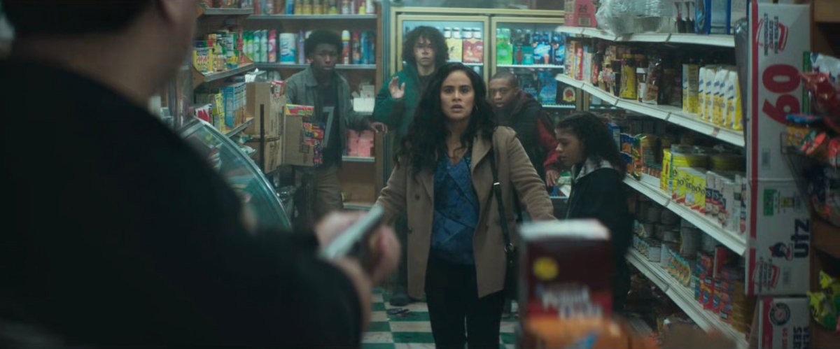 Soledad, Angela and other youth in Berto's Bodega.