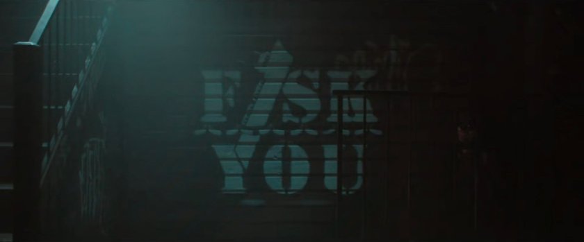 Fisk You graffiti on the exterior of Panna II Restaurant.