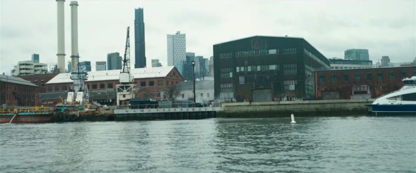 Aerial view of the Red Hook port facility.