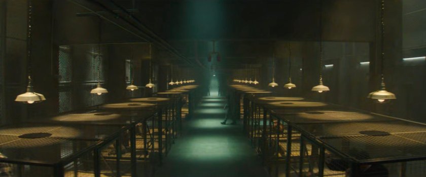 Interior of the Red Hook detention center.