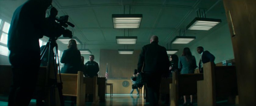 The courtroom trial of the Swordsman.