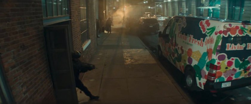 The sidewalk outside Fogwell's Gym.