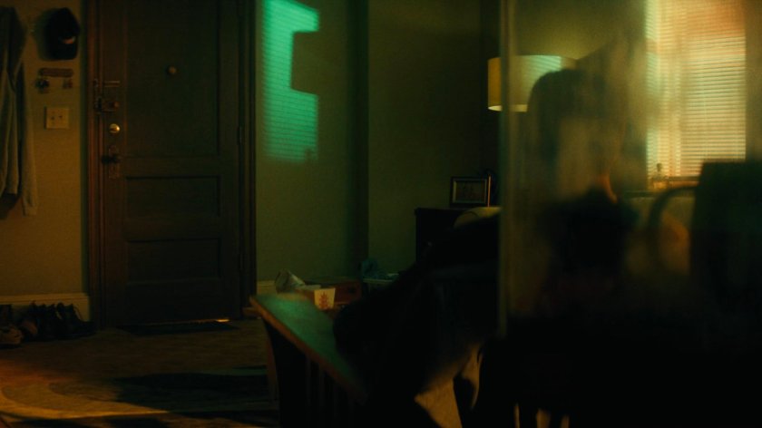 Flashback of Lionel in his apartment.