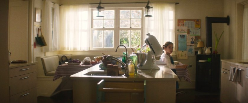 Danielle in her kitchen.