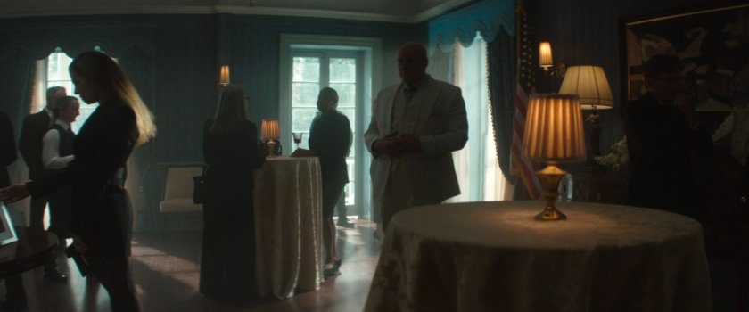 Fisk and mourners at Gracie Mansion.