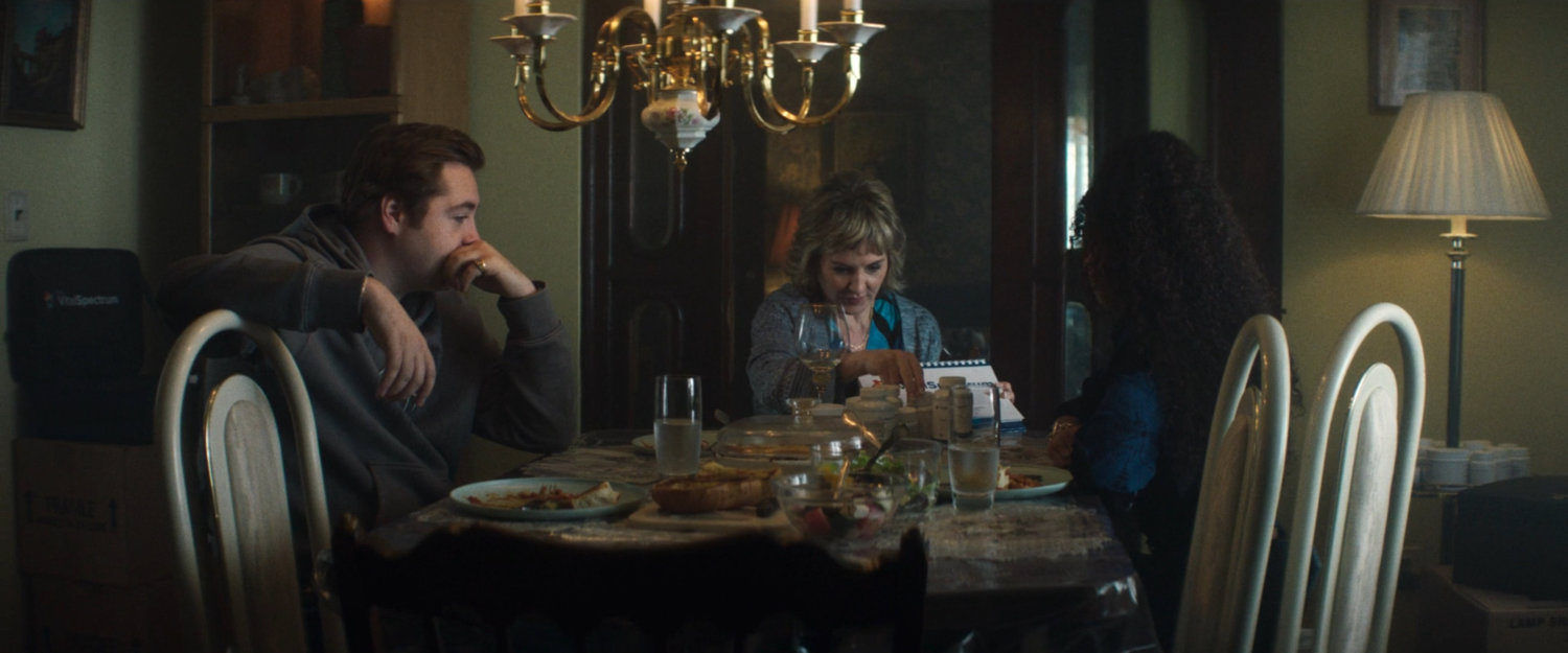 Daniel, Gloria, and BB in the Blake's house.