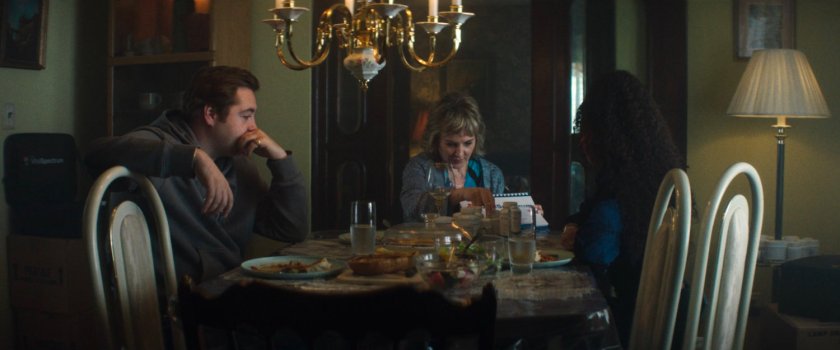 Daniel, Gloria, and BB in the Blake's house.