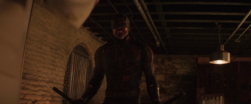 Daredevil in Fisk's dungeon.