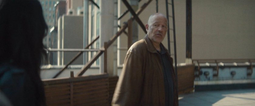 Cherry on a city rooftop.