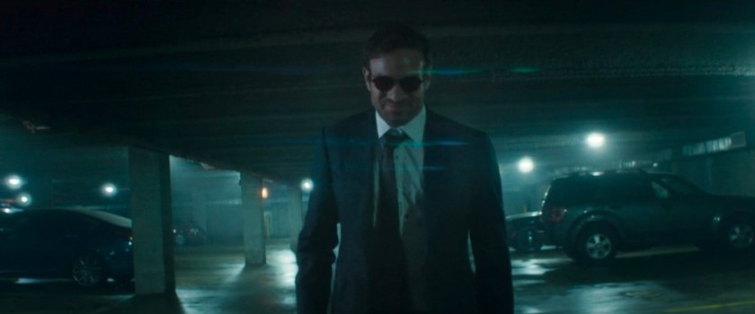 Matt walking through the underground parking level at the City Courthouse.