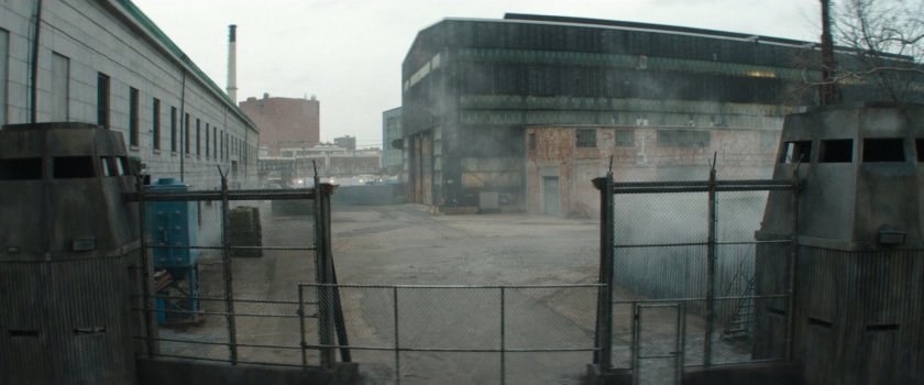 Exterior of the Red Hook Port warehouse.