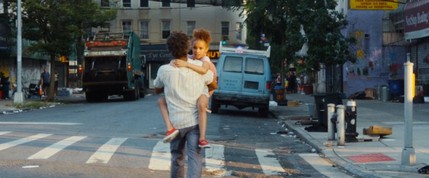Dre and Charli avoiding rioters on the way to his Donut Shop in Little Sicily.