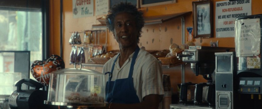 Dre inside his Donut shop.