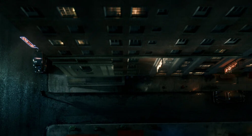 A dark alley outside The Redcliffe.