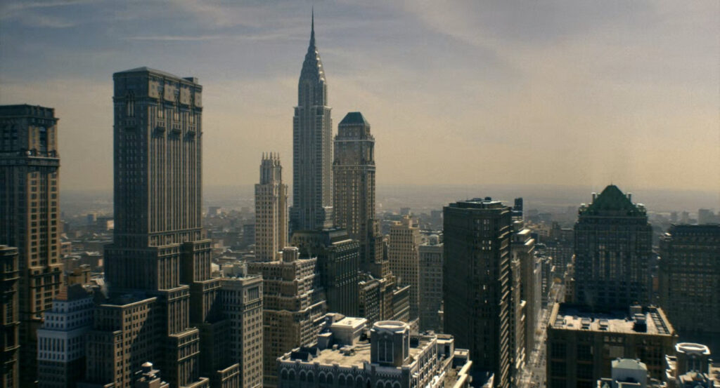 Establishing shot of New York,1933.