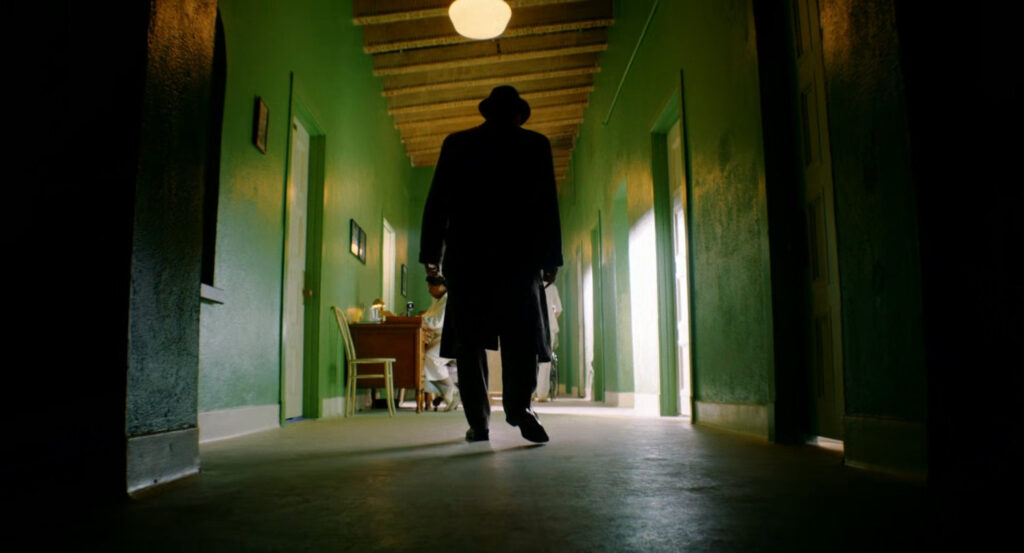 Ben in a hospital hallway.