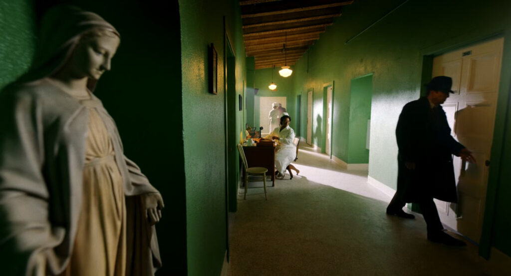 Ben in a hospital hallway.