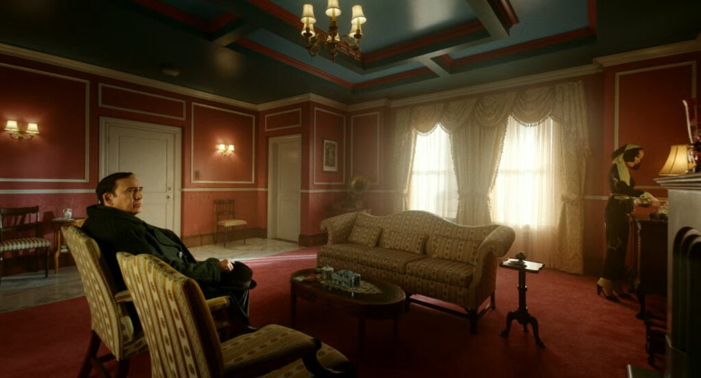 Ben and Cat in her apartment above the Alcove Theater.