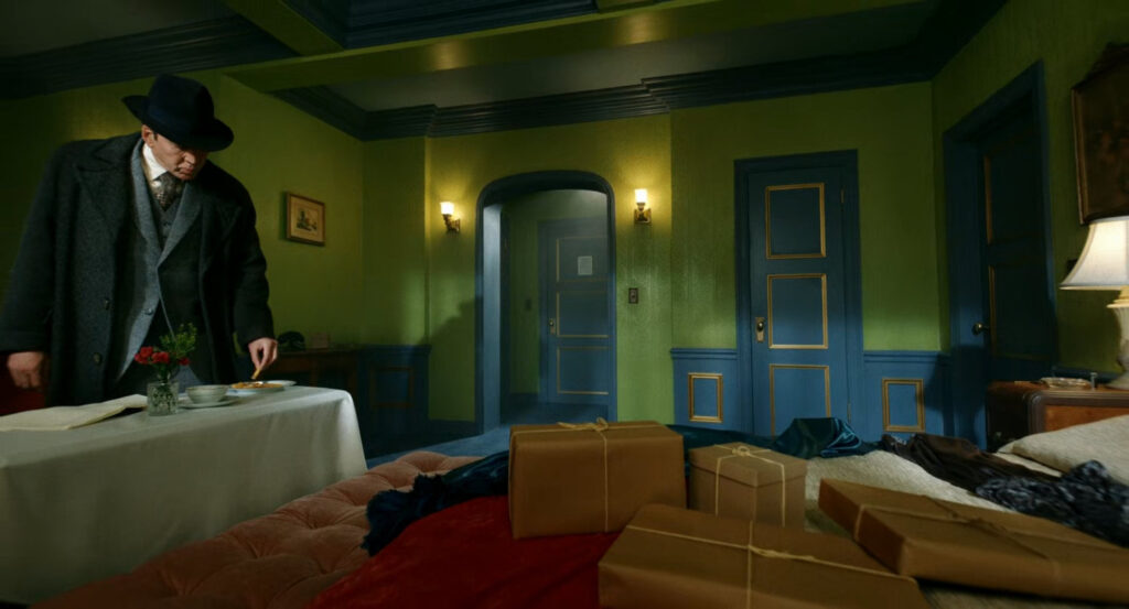 Ben in Ver Addison's room at the Geoffrey Hotel.