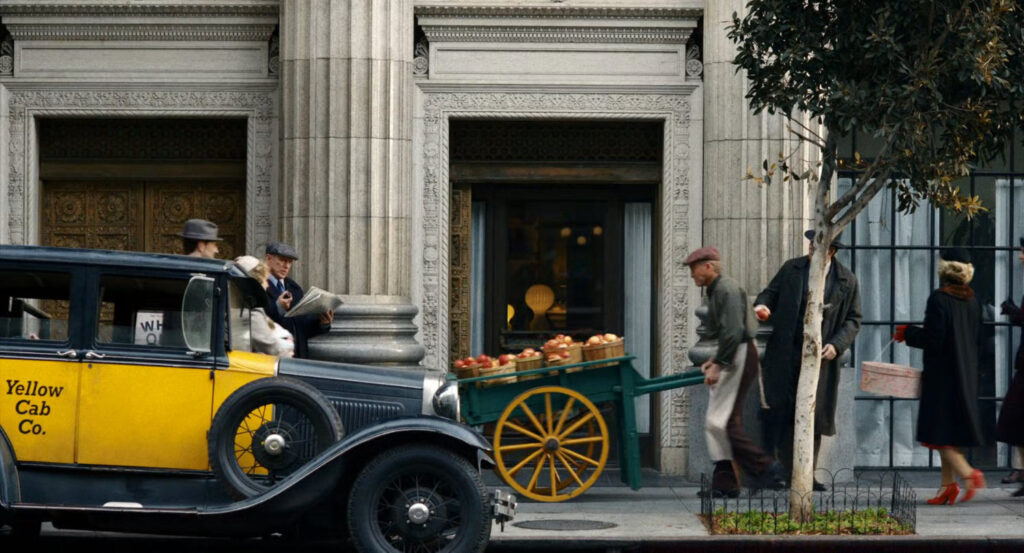 Ben leaving the entrance to the Geoffrey Hotel.